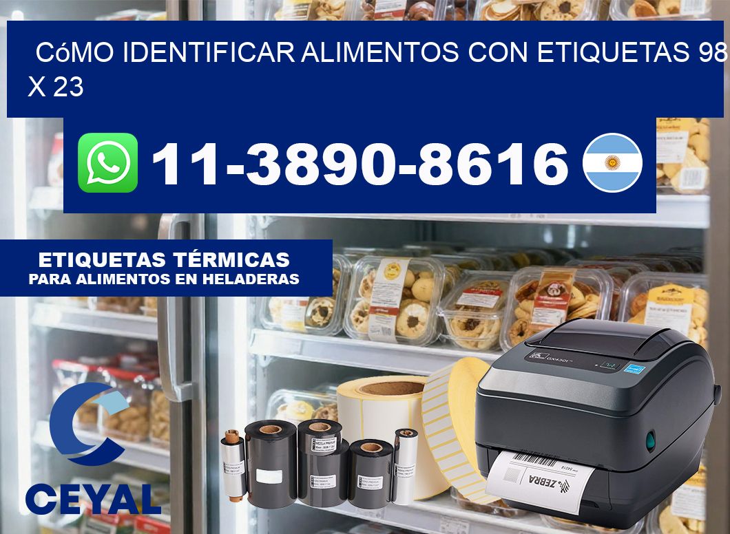 Cómo identificar alimentos con etiquetas 98 x 23
