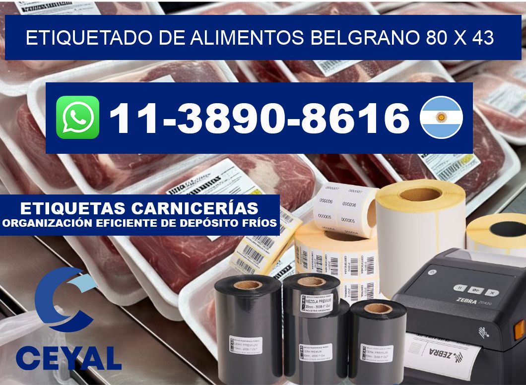 Etiquetado de alimentos belgrano 80 x 43