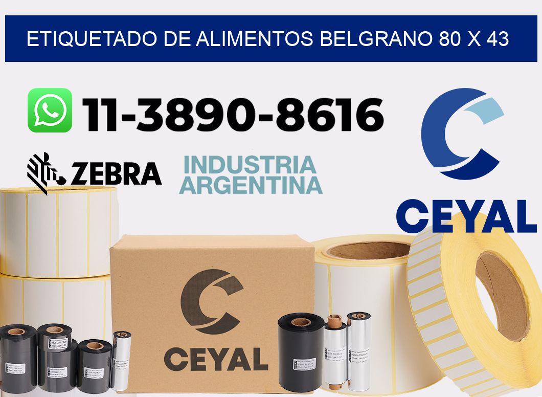 Etiquetado de alimentos belgrano 80 x 43