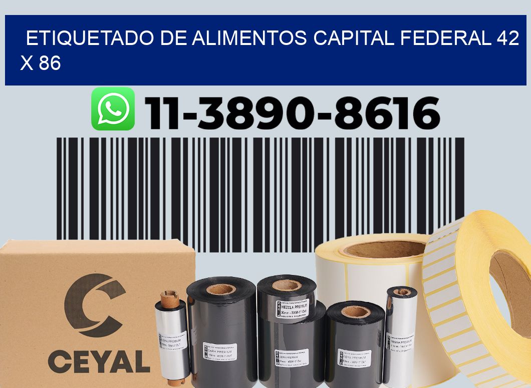 Etiquetado de alimentos capital federal 42 x 86