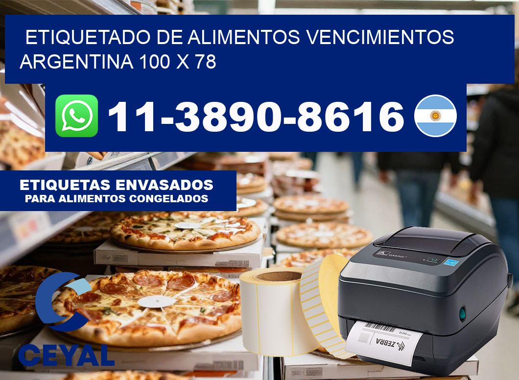 Etiquetado de alimentos vencimientos Argentina 100 x 78