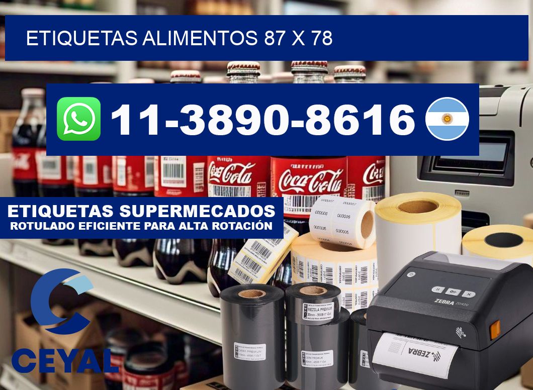 Etiquetas alimentos 87 x 78