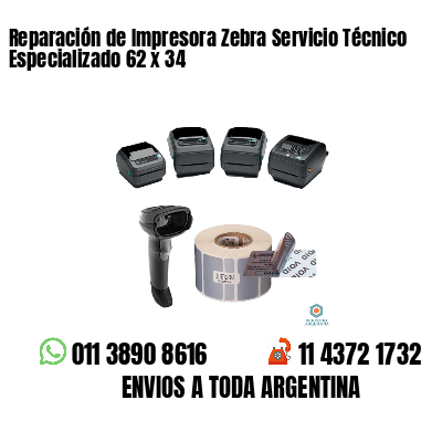 Reparación de Impresora Zebra Servicio Técnico Especializado 62 x 34