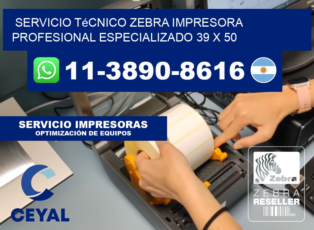 Servicio Técnico Zebra Impresora Profesional Especializado 39 x 50