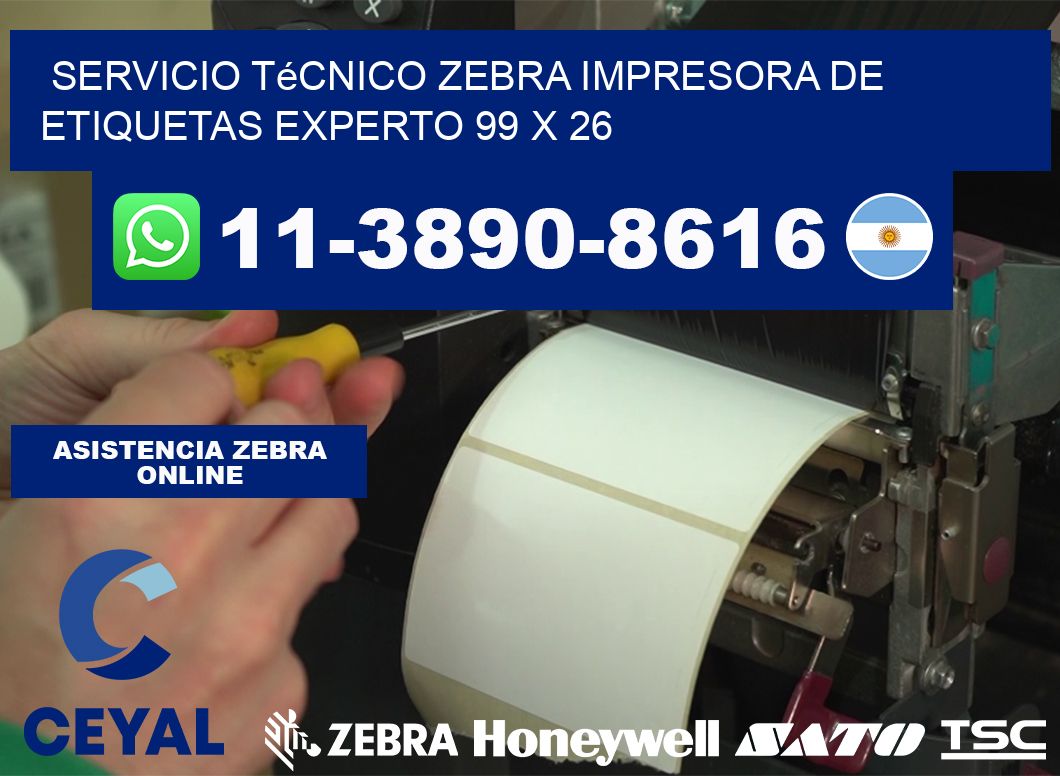 Servicio Técnico Zebra Impresora de Etiquetas Experto 99 x 26