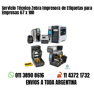 Servicio Técnico Zebra Impresora de Etiquetas para Empresas 67 x 100