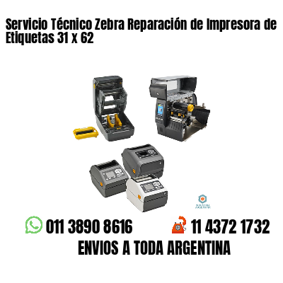 Servicio Técnico Zebra Reparación de Impresora de Etiquetas 31 x 62