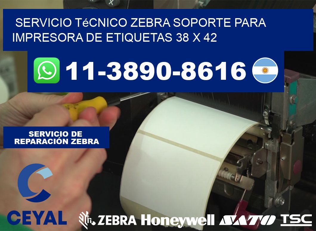 Servicio Técnico Zebra Soporte para Impresora de Etiquetas 38 x 42