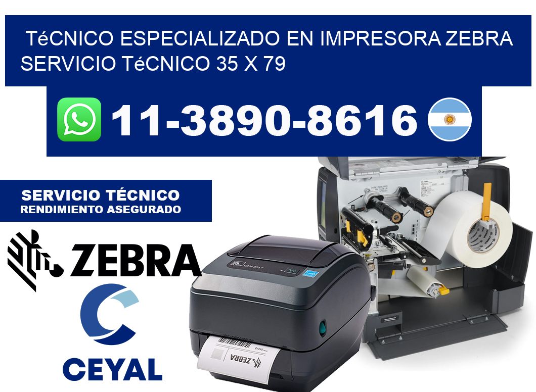 Técnico Especializado en Impresora Zebra Servicio Técnico 35 x 79