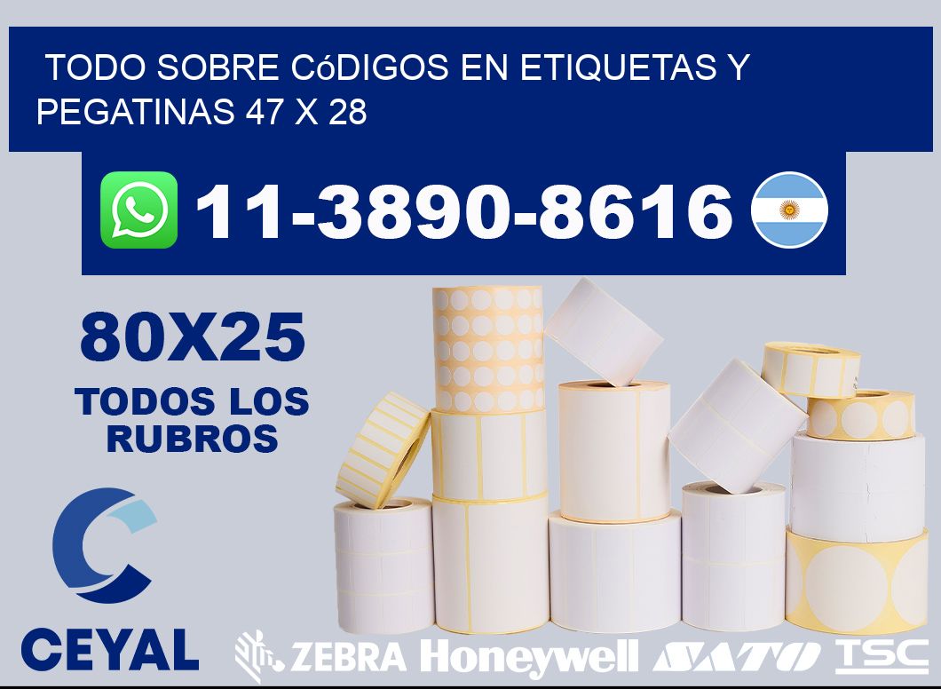 Todo sobre códigos en etiquetas y pegatinas 47 x 28