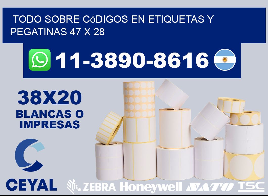 Todo sobre códigos en etiquetas y pegatinas 47 x 28