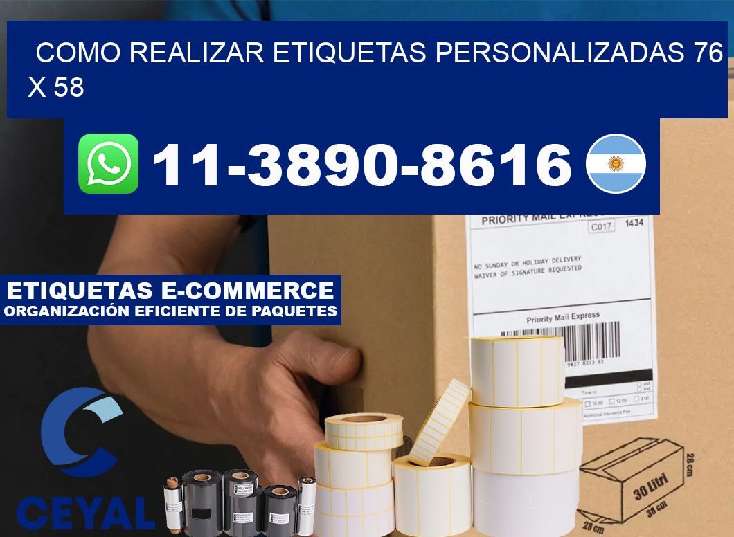 como realizar etiquetas personalizadas 76 x 58