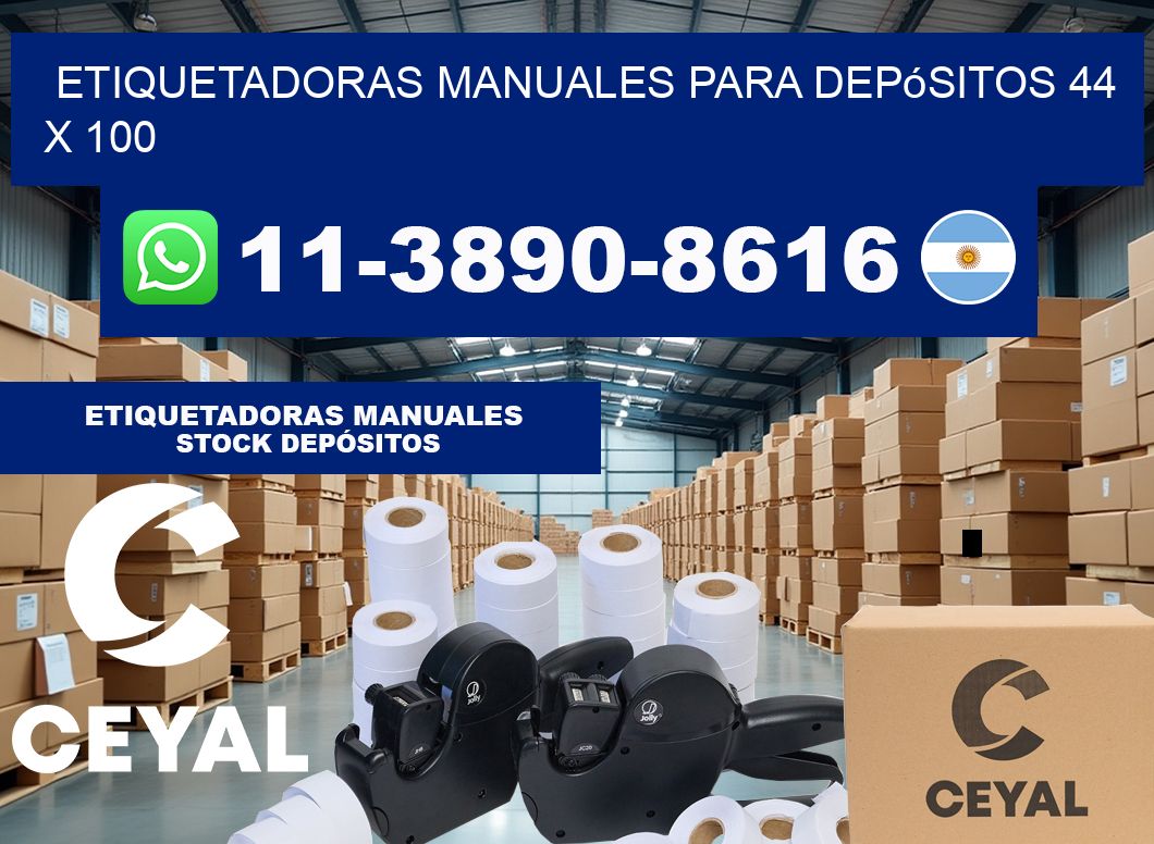 etiquetadoras manuales para depósitos 44 x 100