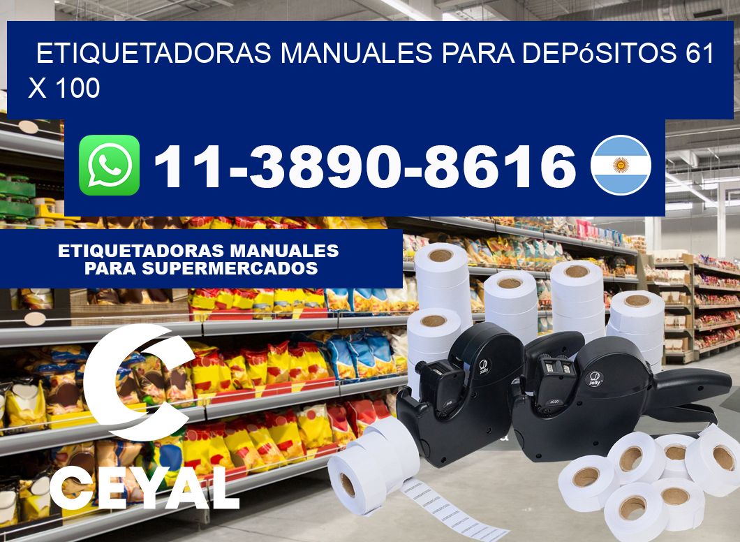 etiquetadoras manuales para depósitos 61 x 100