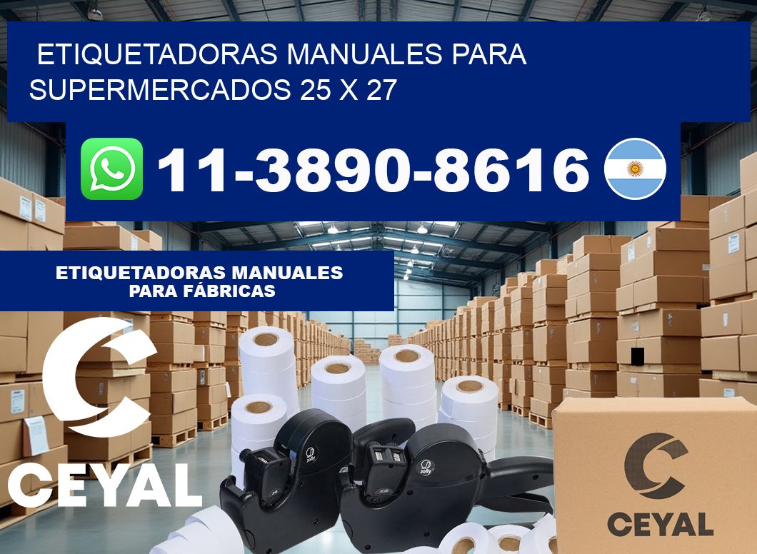 etiquetadoras manuales para supermercados 25 x 27
