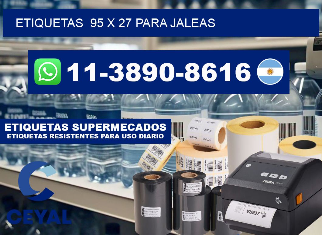 etiquetas  95 x 27 para Jaleas
