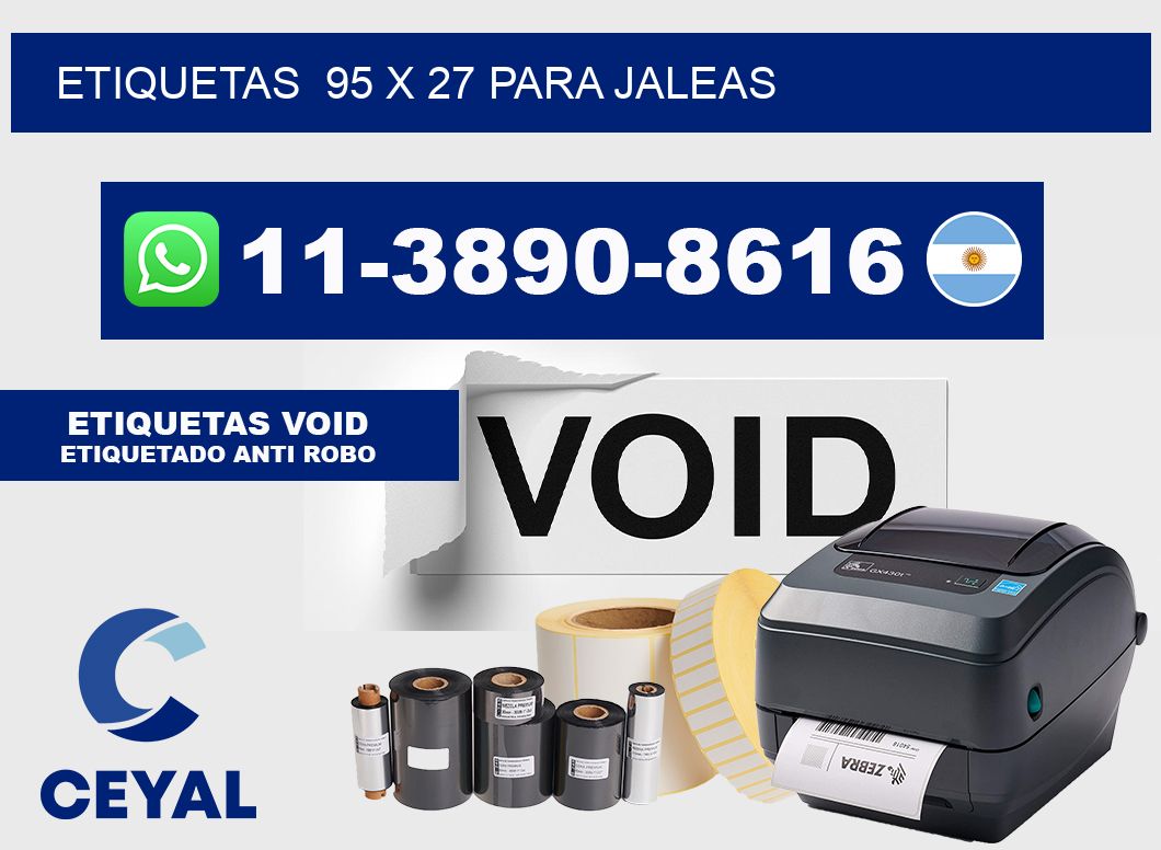 etiquetas  95 x 27 para Jaleas