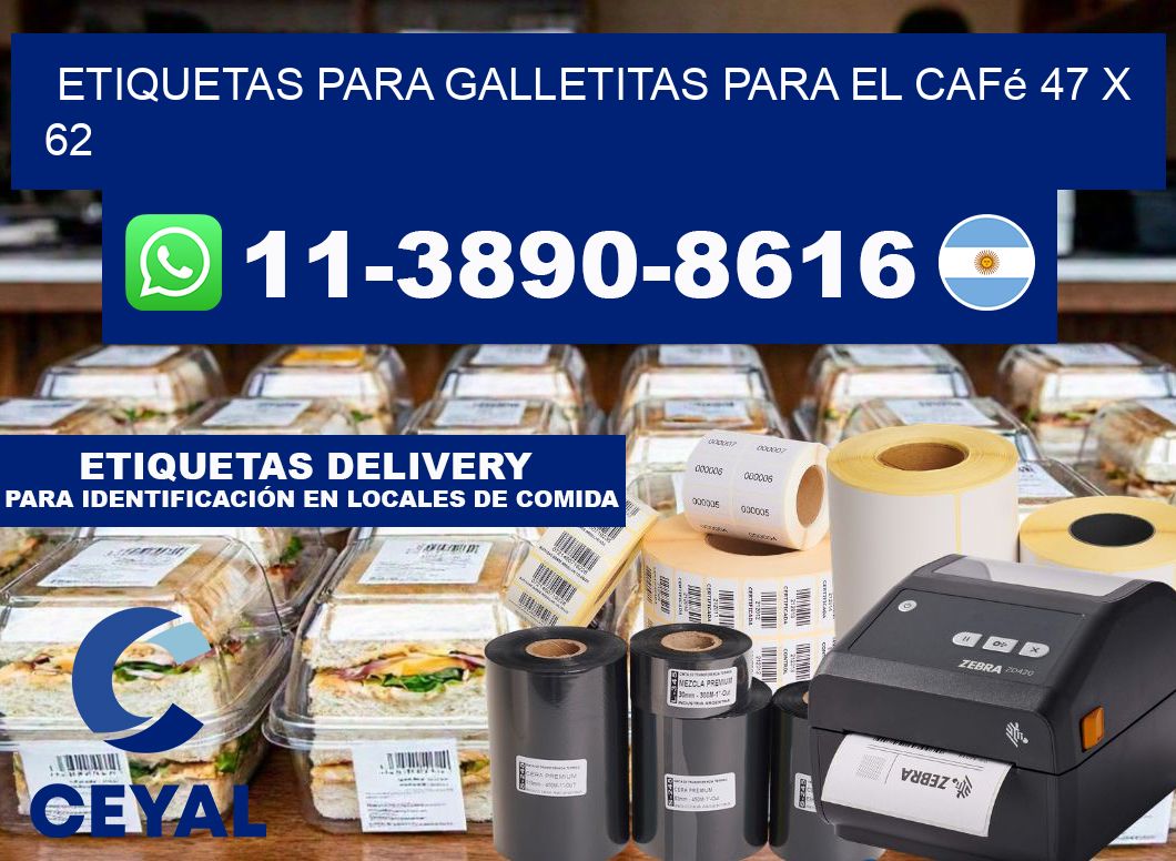etiquetas para Galletitas para el café 47 x 62