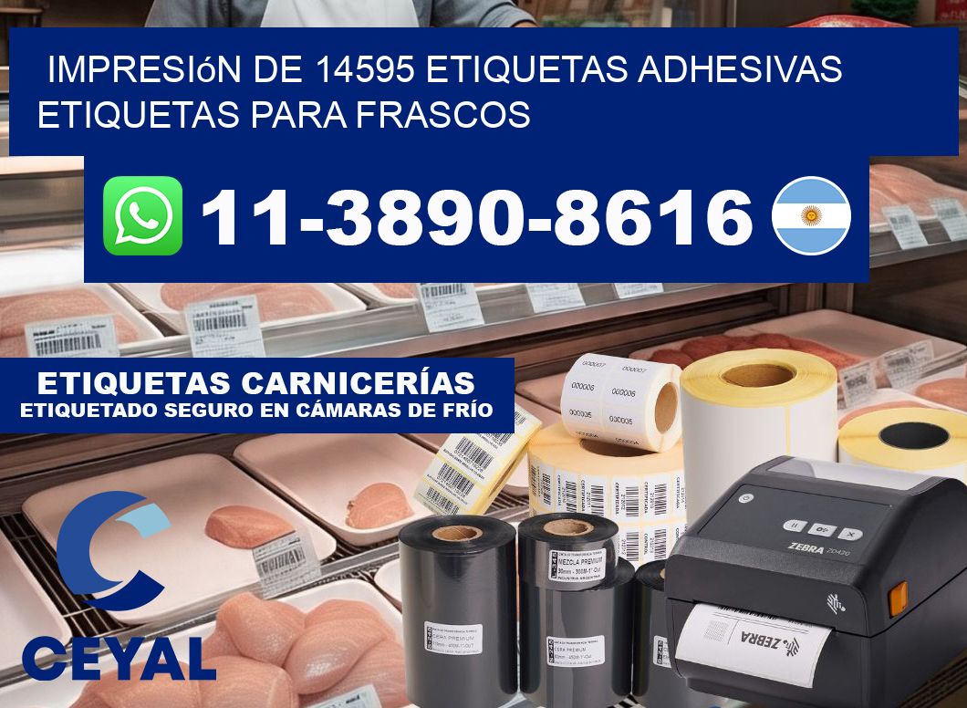 impresión de 14595 etiquetas adhesivas etiquetas para frascos