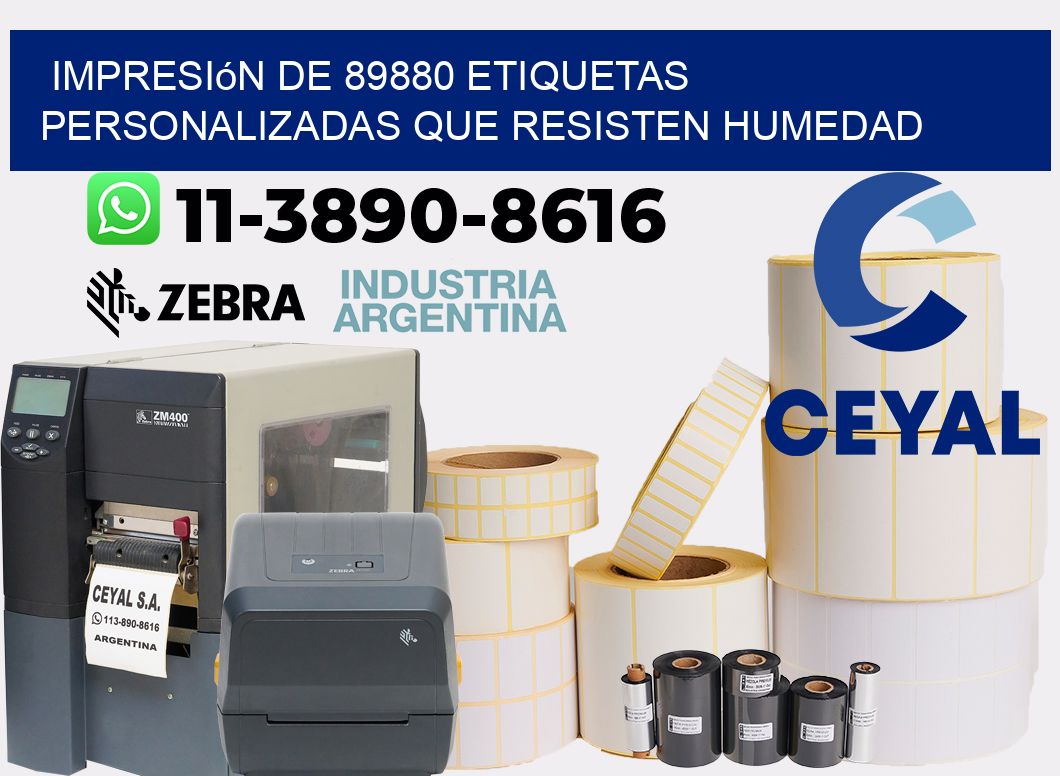 impresión de 89880 etiquetas personalizadas que resisten humedad