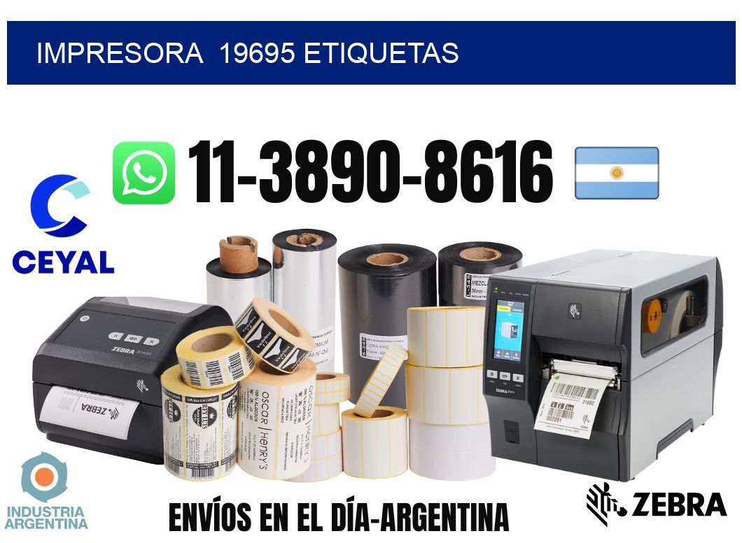 impresora  19695 etiquetas