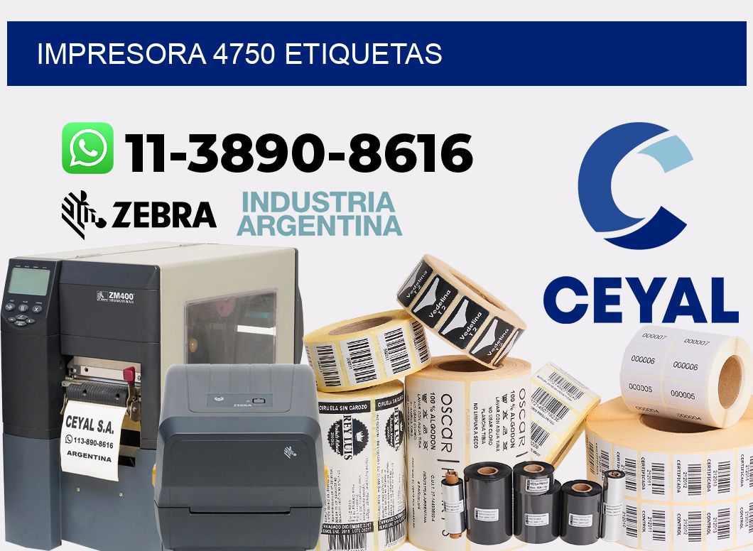 impresora 4750 etiquetas