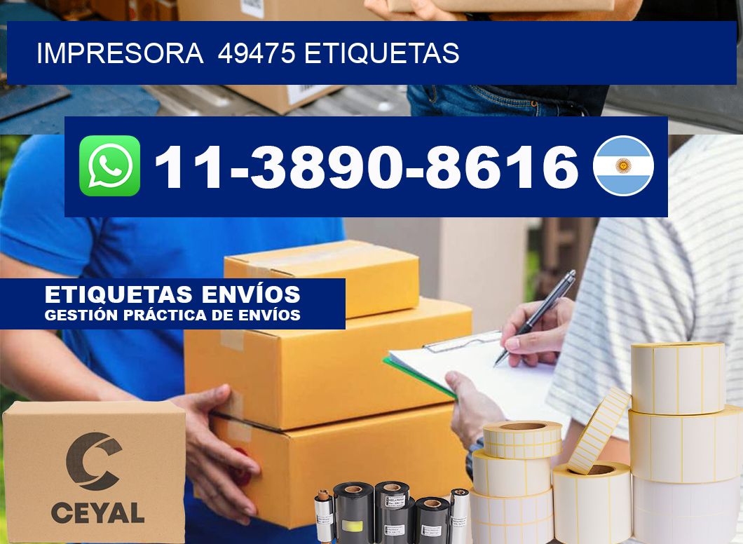 impresora  49475 etiquetas
