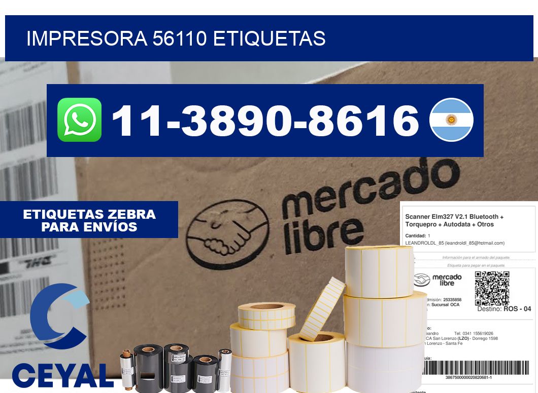impresora 56110 etiquetas