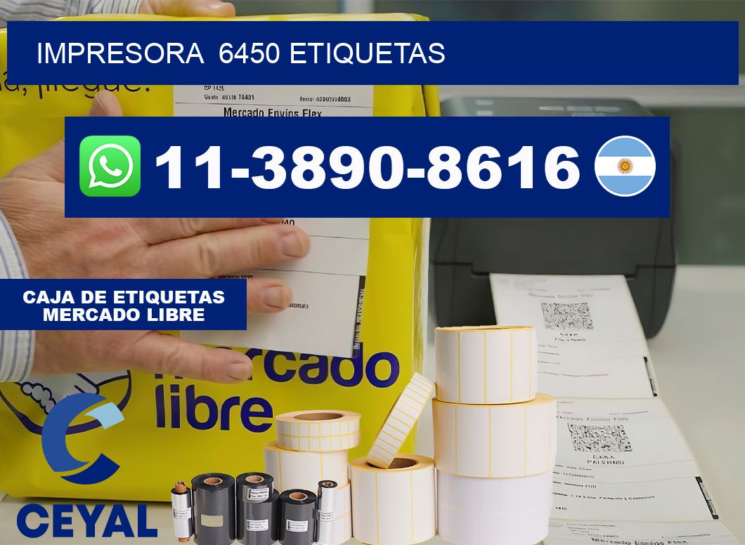 impresora  6450 etiquetas