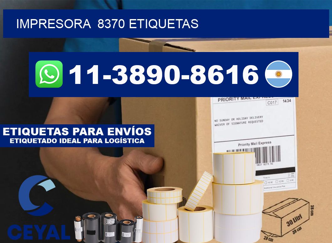 impresora 8370 etiquetas