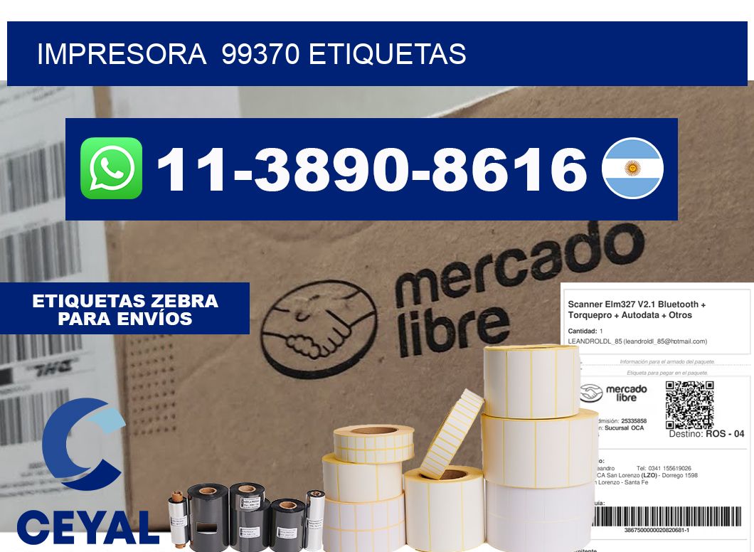 impresora  99370 etiquetas