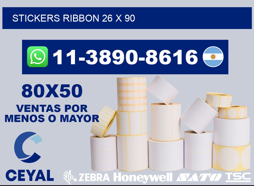 stickers ribbon 26 x 90
