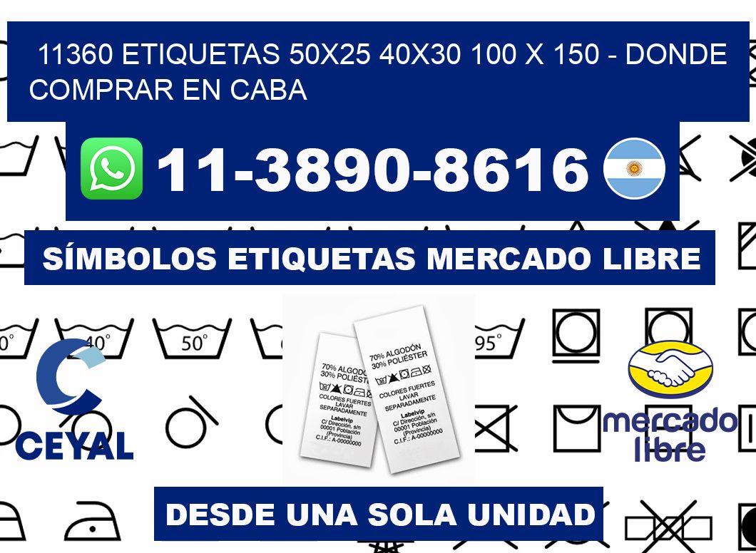 11360 etiquetas 50x25 40x30 100 x 150 - Donde Comprar en Caba