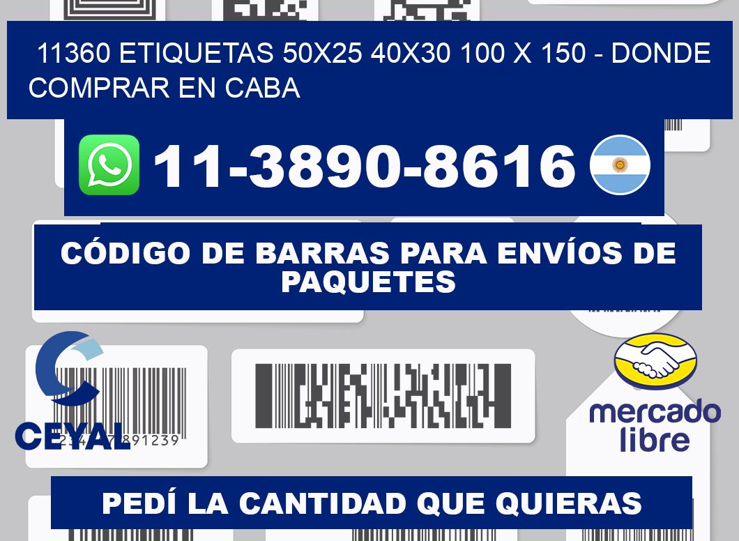 11360 etiquetas 50x25 40x30 100 x 150 - Donde Comprar en Caba