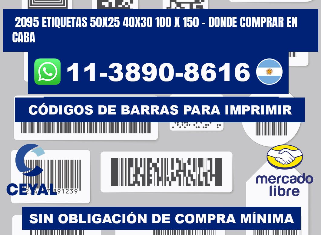 2095 etiquetas 50x25 40x30 100 x 150 - Donde Comprar en Caba