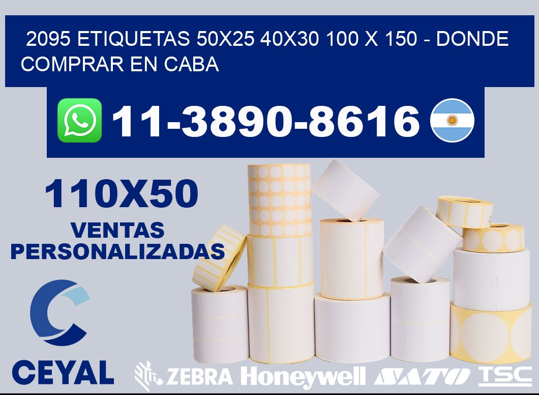 2095 etiquetas 50x25 40x30 100 x 150 - Donde Comprar en Caba