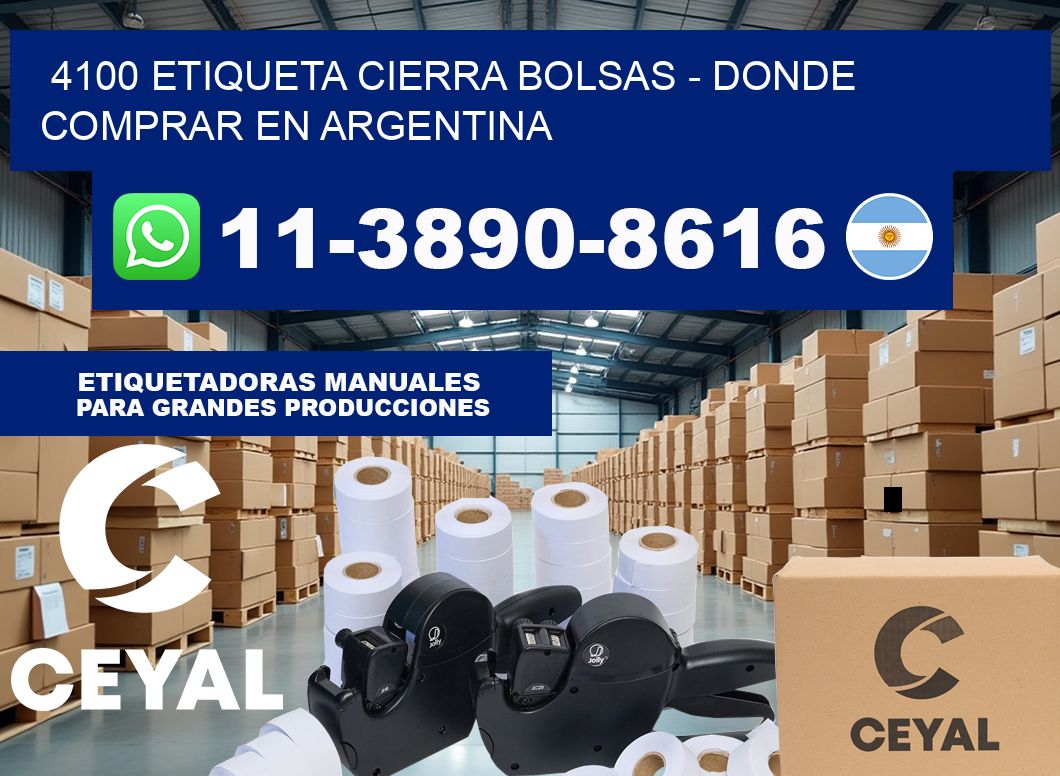 4100 etiqueta Cierra Bolsas – Donde Comprar en Argentina
