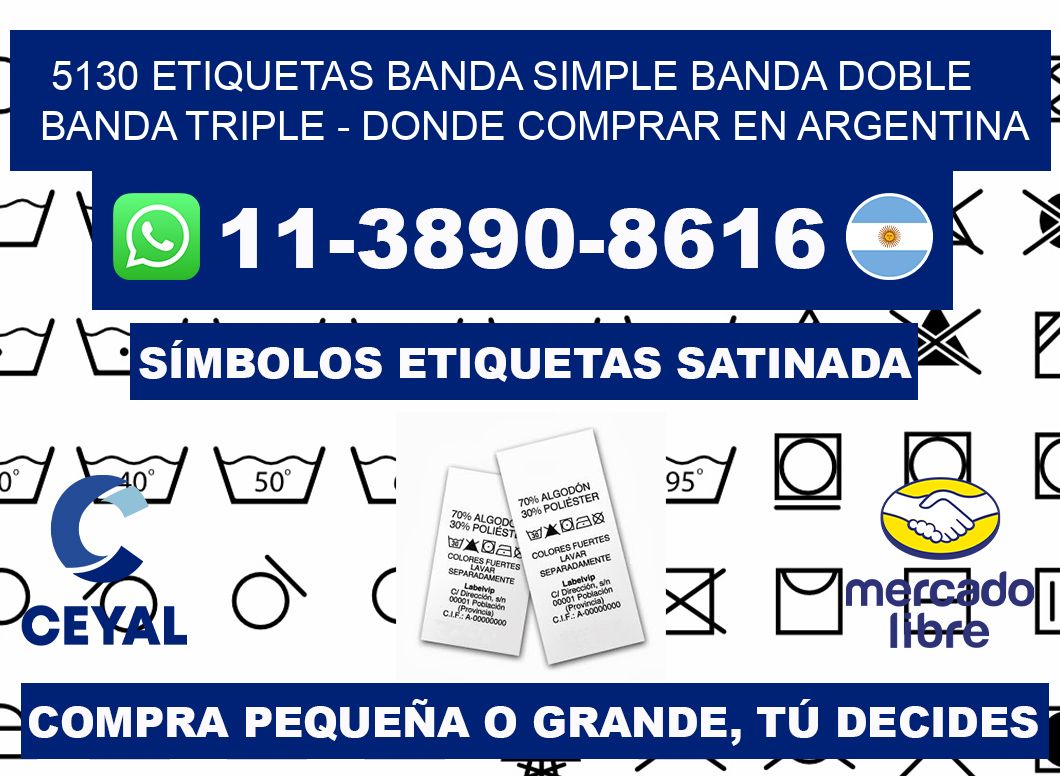 5130 etiquetas banda simple banda doble banda triple - Donde Comprar en Argentina