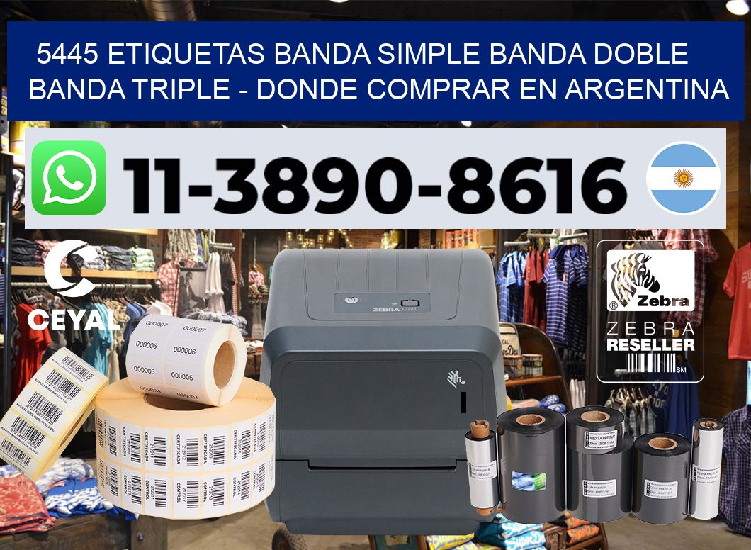 5445 etiquetas banda simple banda doble banda triple – Donde Comprar en Argentina