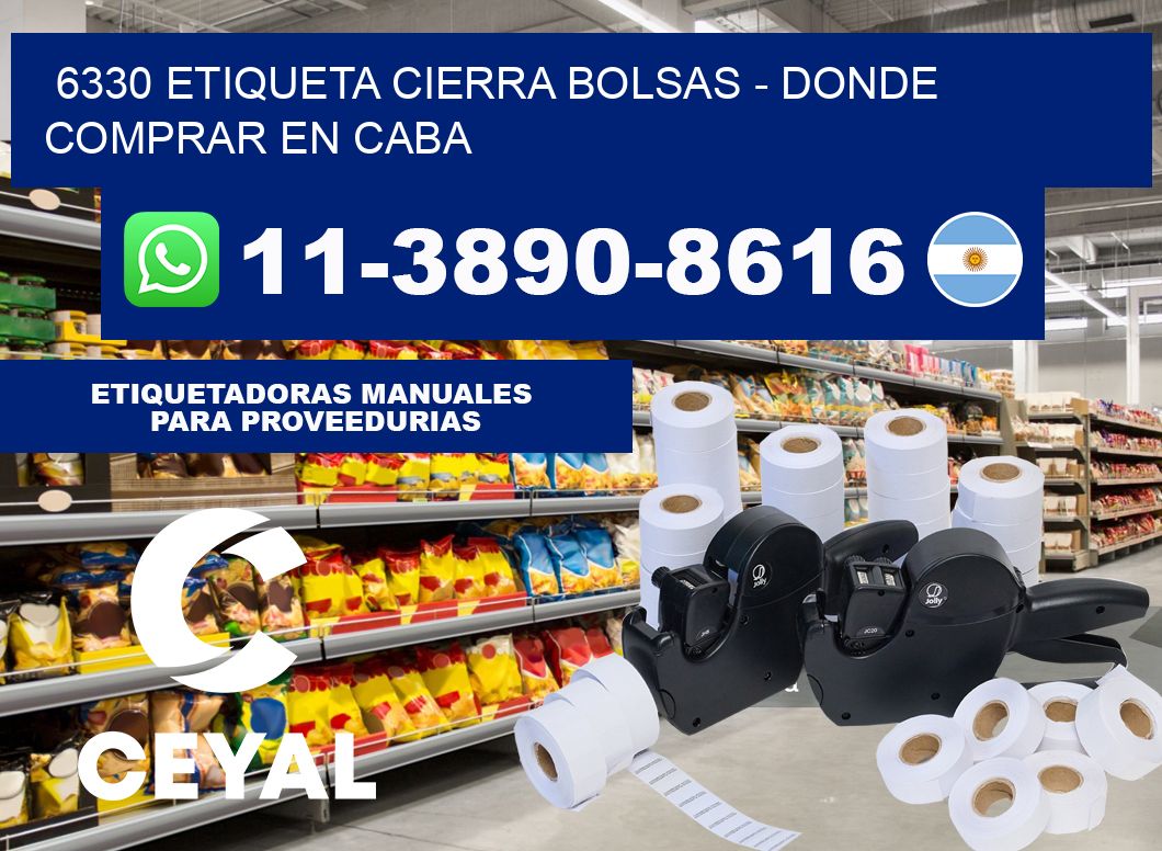 6330 etiqueta Cierra Bolsas - Donde Comprar en Caba