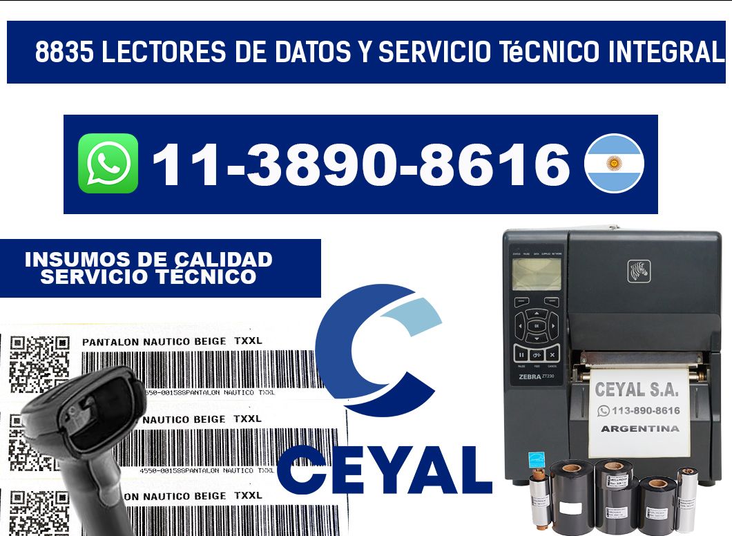 8835 Lectores de Datos y Servicio Técnico Integral