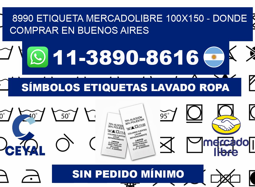8990 etiqueta MercadoLibre 100x150 - Donde Comprar en Buenos Aires