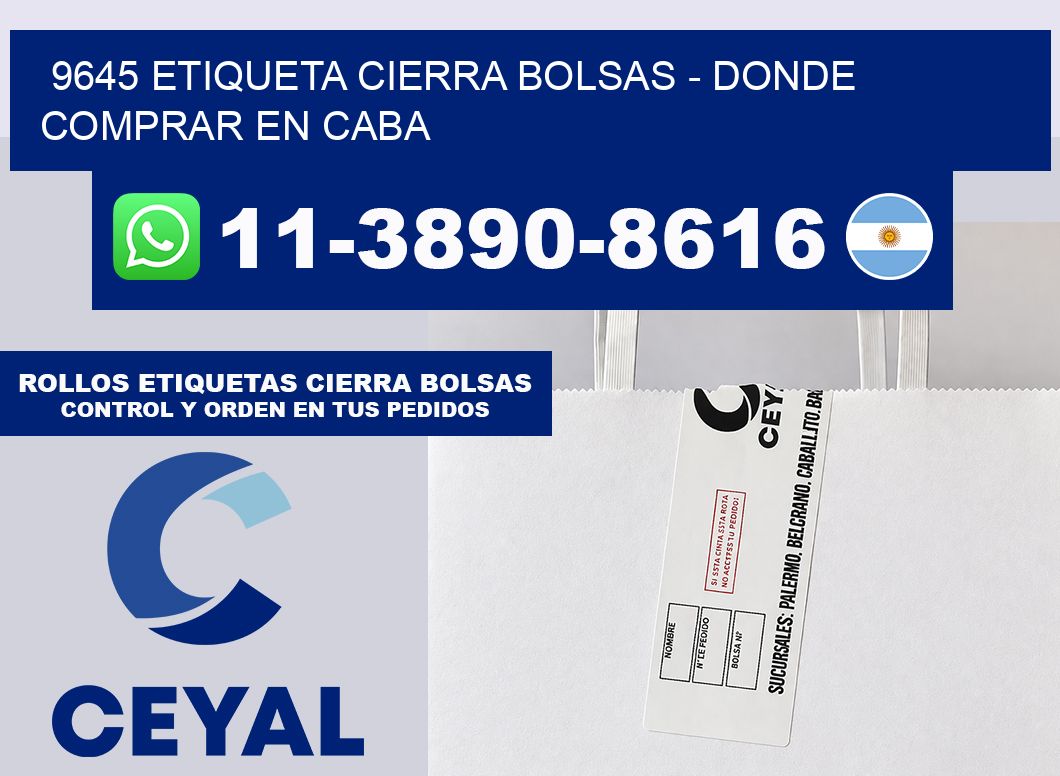 9645 etiqueta Cierra Bolsas – Donde Comprar en Caba