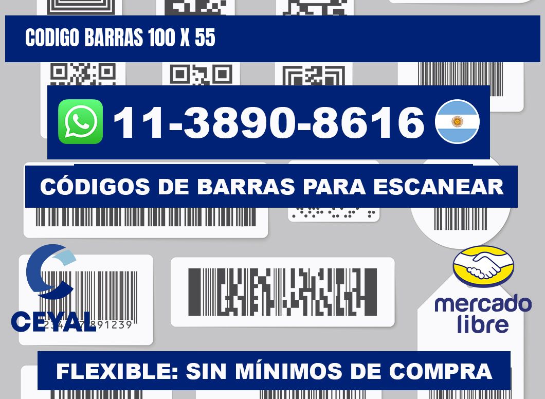 Codigo barras 100 x 55