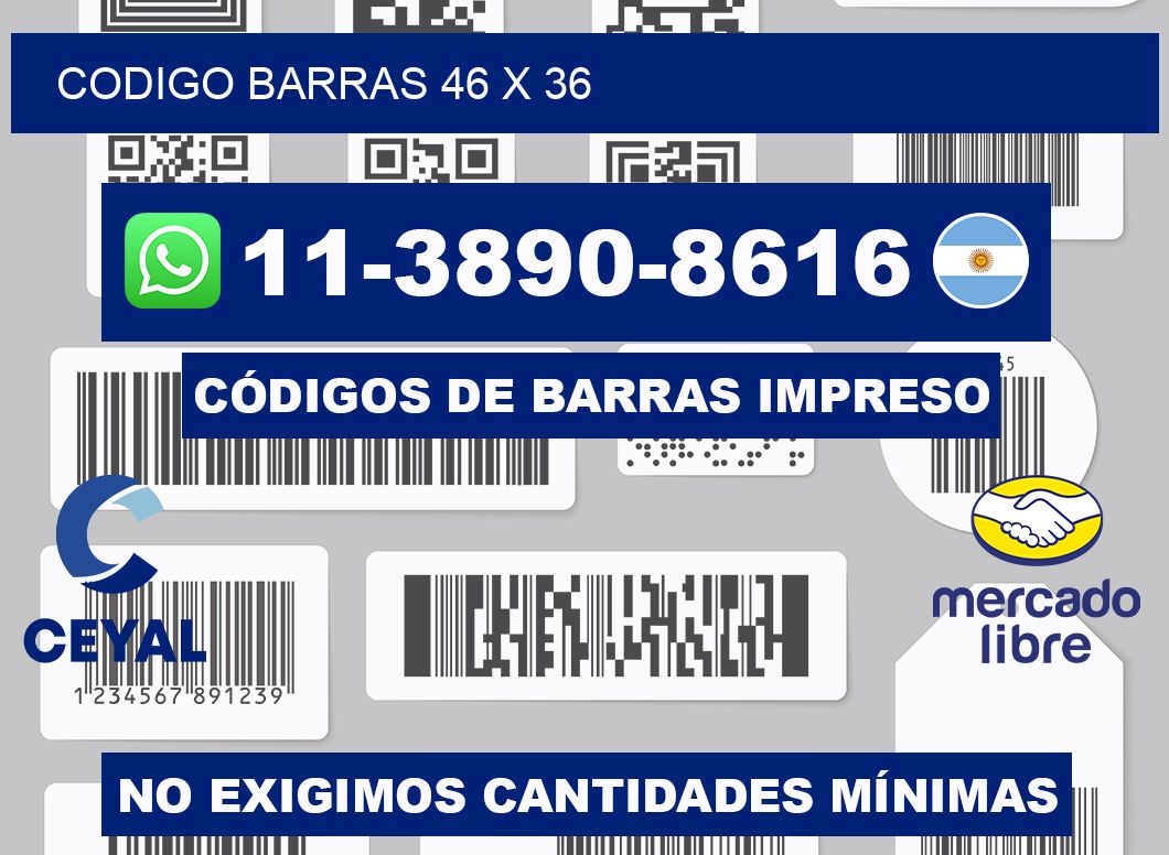 Codigo barras 46 x 36