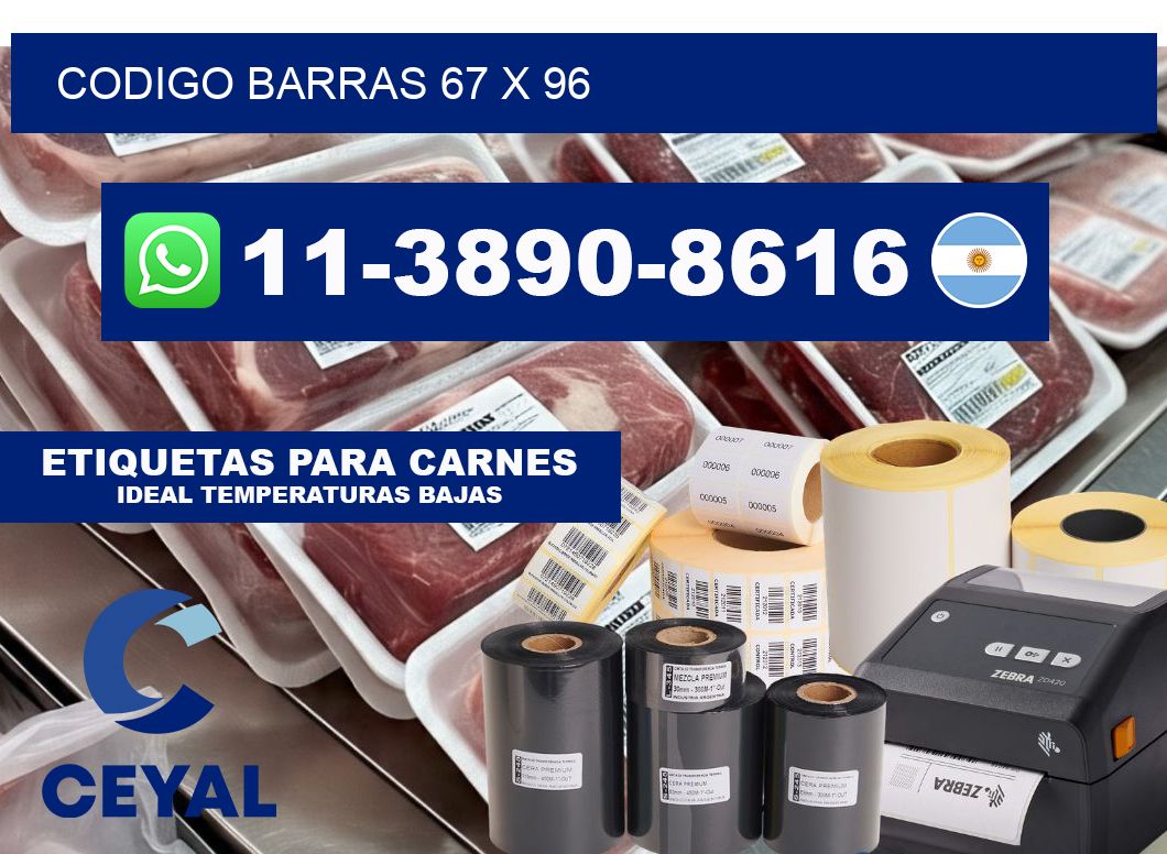 Codigo barras 67 x 96