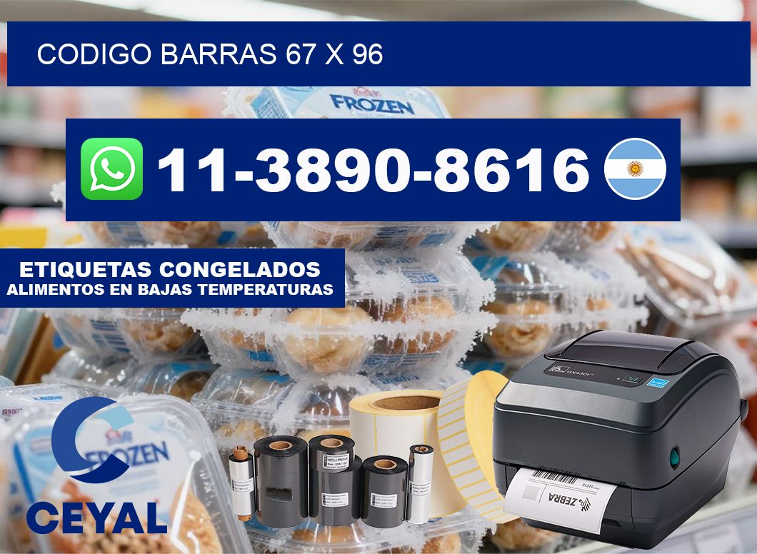 Codigo barras 67 x 96