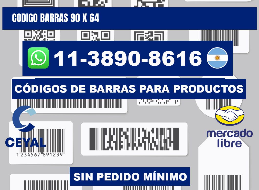 Codigo barras 90 x 64
