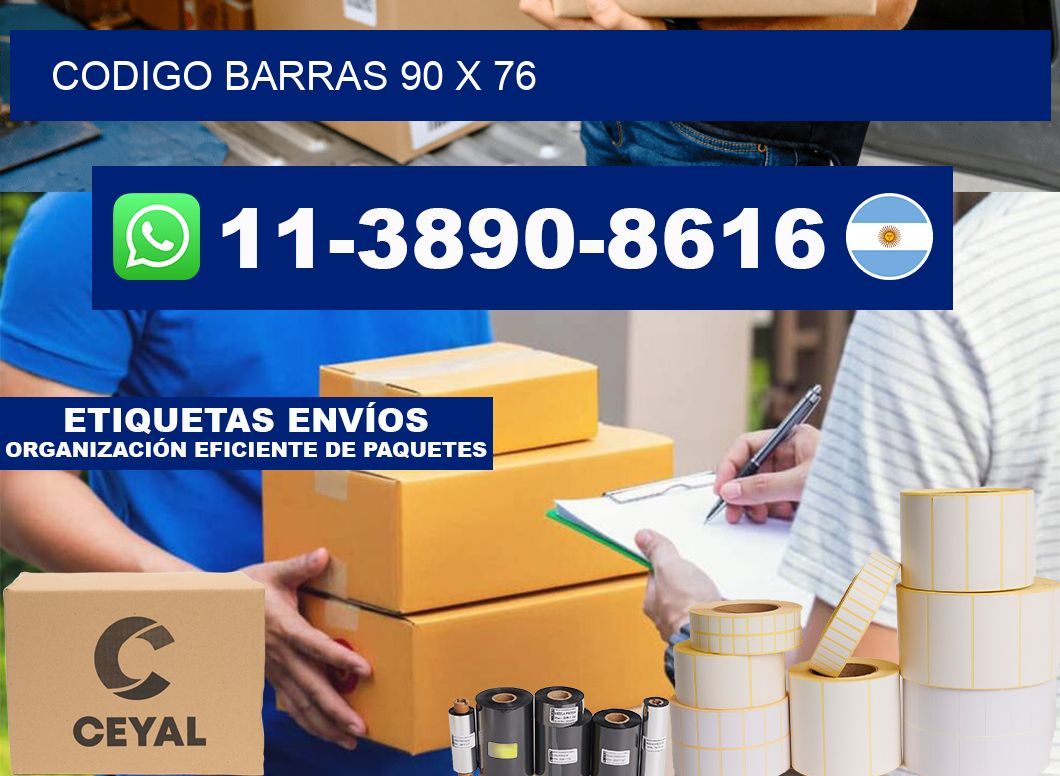 Codigo barras 90 x 76