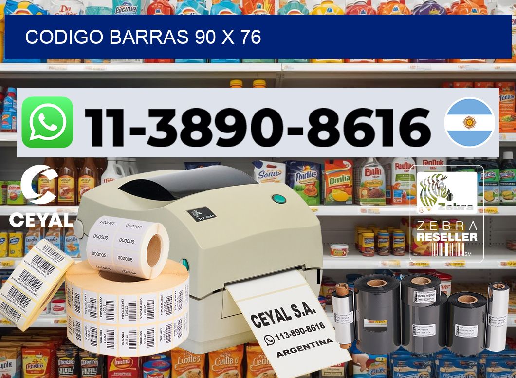 Codigo barras 90 x 76
